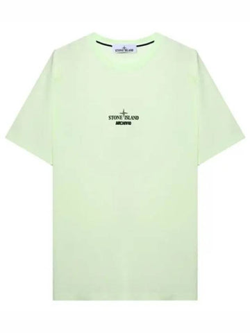 Archive Project Print T Shirt Men s Short Sleeve Tee - STONE ISLAND - BALAAN 1