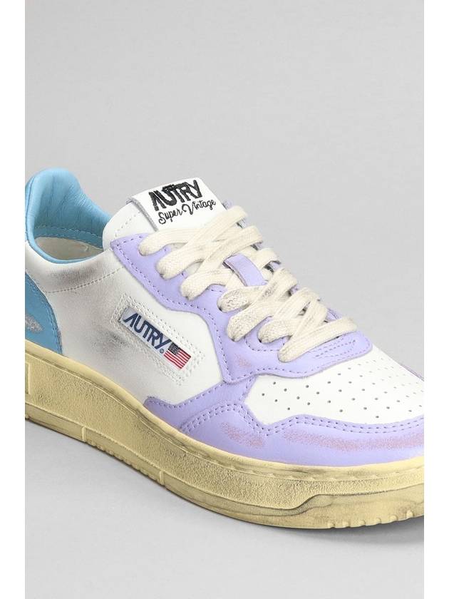 Medalist Super Vintage Low Top Sneakers Purple White - AUTRY - BALAAN 6