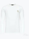 Logo Round Neck Long Sleeve T-Shirt White - VERSACE - BALAAN 2