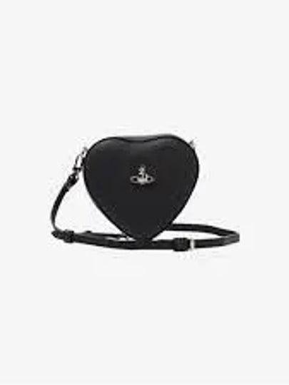 ORB Logo Heart Cross Bag Black - VIVIENNE WESTWOOD - BALAAN 2