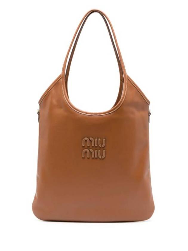 Miu Miu Ivy Leather Bag Cognac - MIU MIU - BALAAN 2