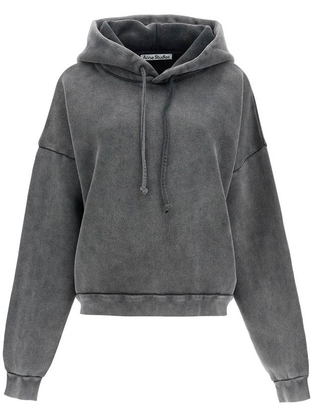 Logo Patch Hoodie Dark Grey - ACNE STUDIOS - BALAAN 2