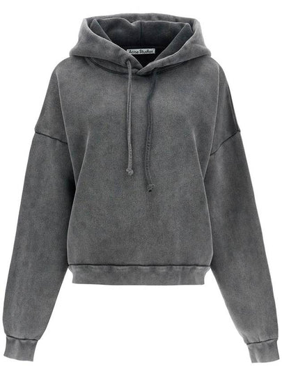 Logo Patch Hoodie Dark Grey - ACNE STUDIOS - BALAAN 2