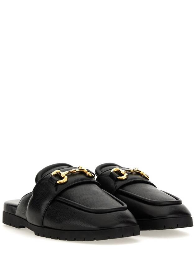 Horsebit Leather Mules Black - GUCCI - BALAAN 4