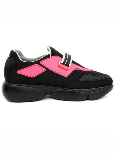 Cloudbust Low Top Sneakers Black Pink - PRADA - BALAAN 1