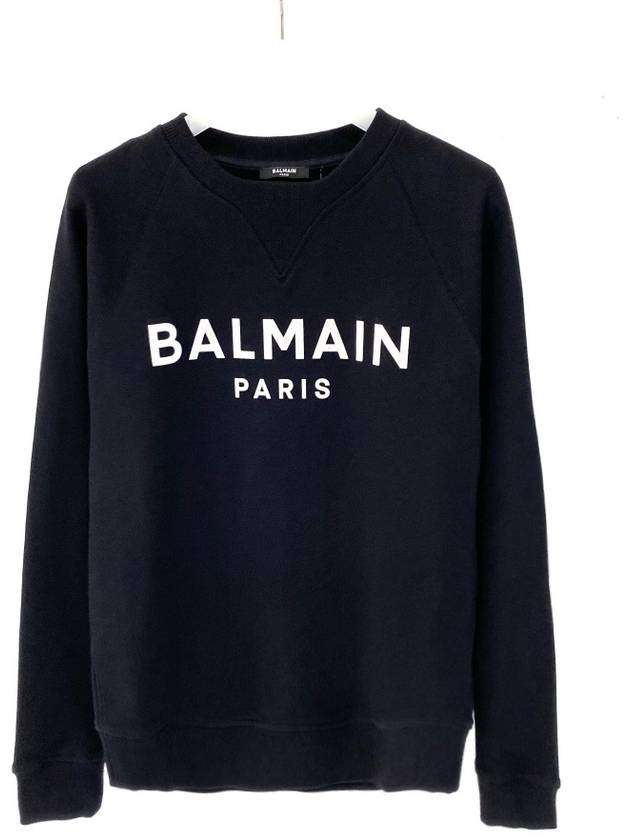 Foil Logo Print Sweatshirt Black - BALMAIN - BALAAN 2