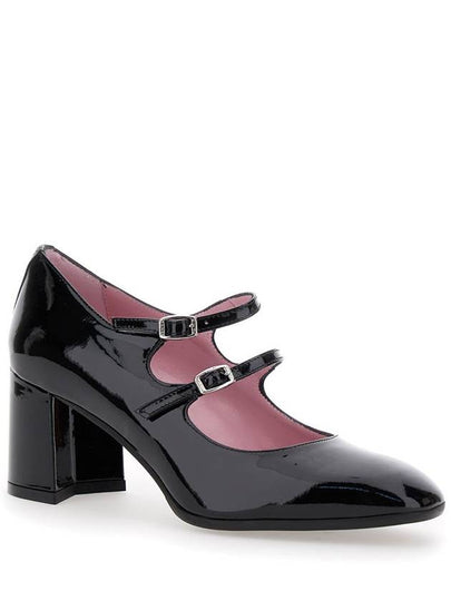 'Alice' Black Pumps With Double Straps In Patent Leather Woman - CAREL - BALAAN 2