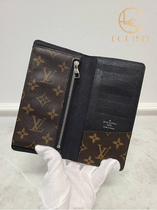 Used luxury goods Lewis It Monogram Macassar Tannon long wallet - LOUIS VUITTON - BALAAN 4