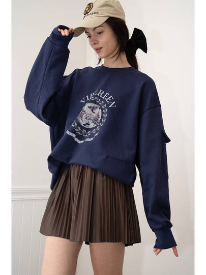 Animal Recycle Sweatshirt Navy - VIBEREEN - BALAAN 2