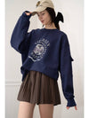 Animal Recycle Sweatshirt Navy - VIBEREEN - BALAAN 1