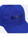 Graffiti Logo Printing Ball Cap Blue - ALEXANDER MCQUEEN - BALAAN 5