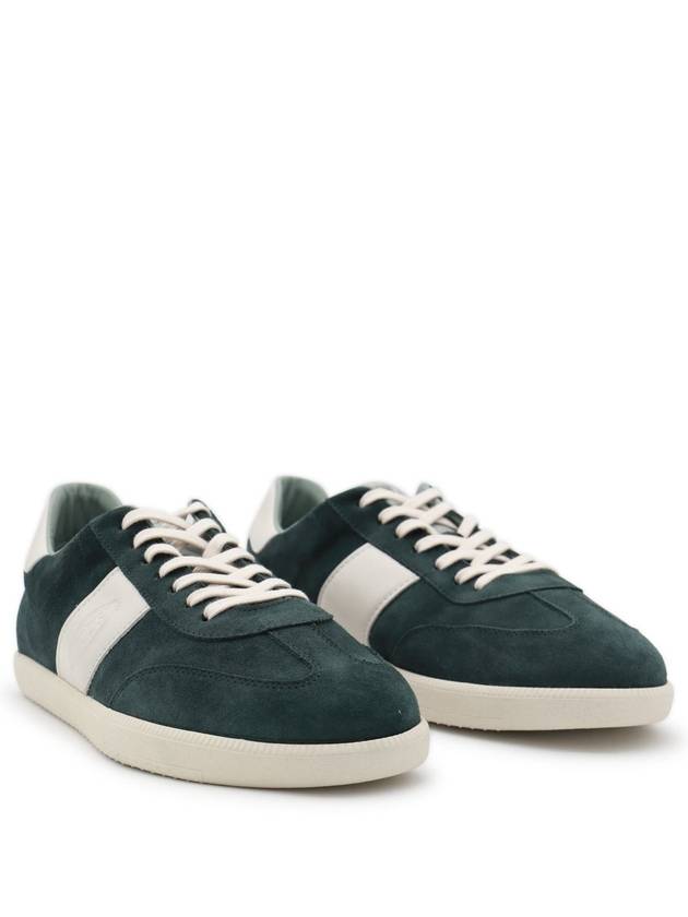 Logo Suede Low Top Sneakers Green - TOD'S - BALAAN 4