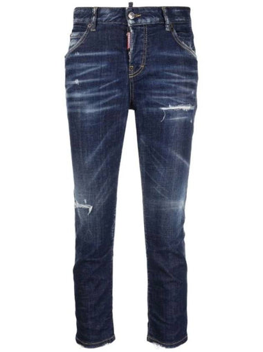 Ladder Patch D2 Stitch Washing Jeans Blue - DSQUARED2 - BALAAN 1