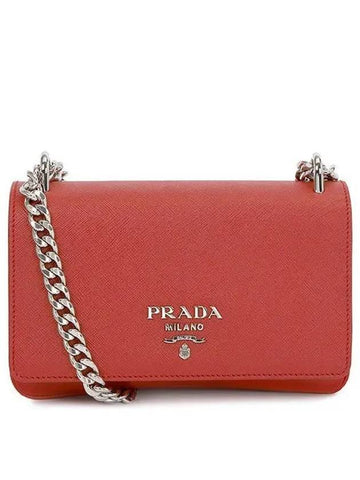 Saffiano Chain Bag 1BD144 2B3H F068Z V COO 1024962 - PRADA - BALAAN 1