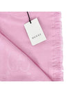 GG logo light pink wool scarf 581537 - GUCCI - BALAAN 5