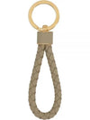 Intrecciato Lambskin Key Holder Taupe - BOTTEGA VENETA - BALAAN 2