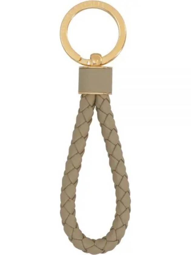 Intrecciato Lambskin Key Holder Taupe - BOTTEGA VENETA - BALAAN 2