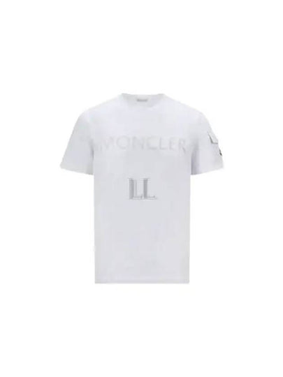 Logo Short Sleeve T-Shirt Optical White - MONCLER - BALAAN 2