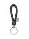 Intrecciato Leather Key Holder Grey - BOTTEGA VENETA - BALAAN 2