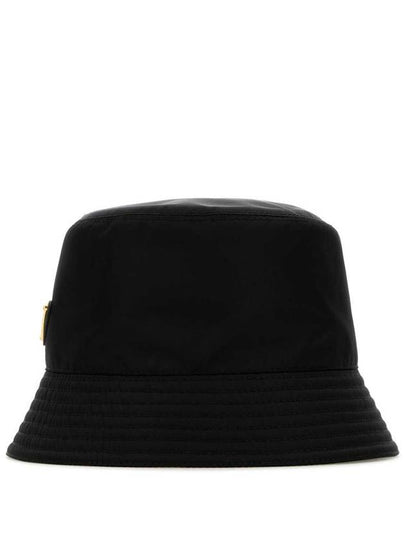 Re-Nylon Triangle Logo Bucket Hat Black - PRADA - BALAAN 2