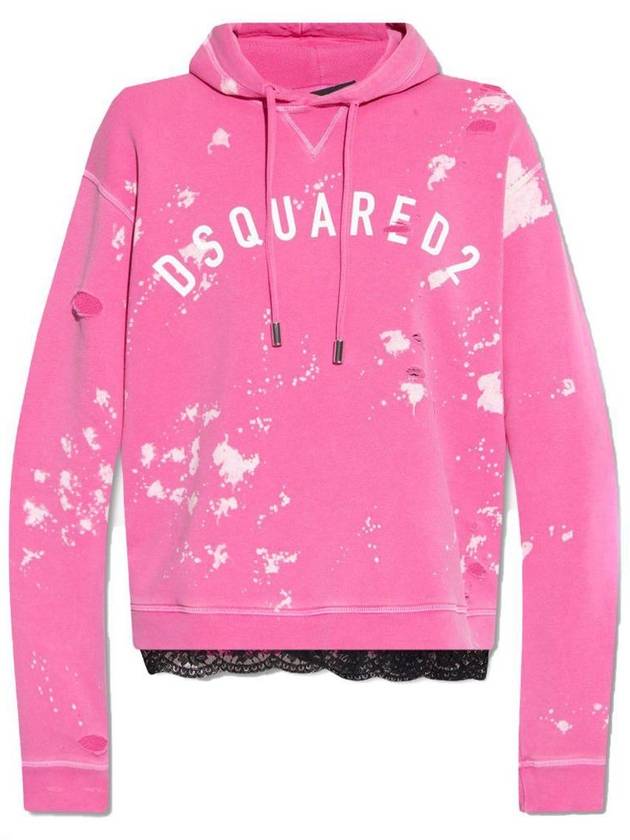 Hooded Sweatshirt S75GU0456 S25030399 FUCSIA - DSQUARED2 - BALAAN 2