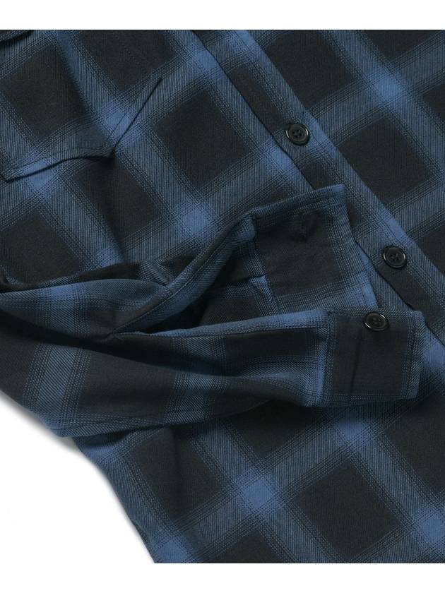 Flannel Long Sleeve Shirt Blue - ROLLING STUDIOS - BALAAN 6