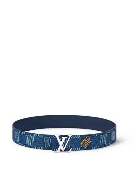 LV Initiales 40MM Reversible Leather Belt Blue - LOUIS VUITTON - BALAAN 2