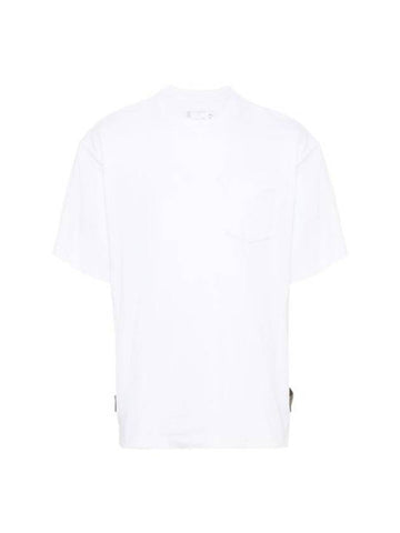 short sleeve t-shirt 24 03377M 101 WHITE - SACAI - BALAAN 1