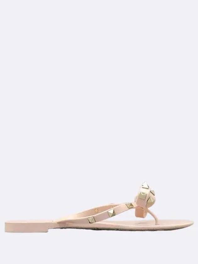 S0552 PVS P45 Water Pink Color Ribbon Rock Stud Women Sandals Size 37 240MM - VALENTINO - BALAAN 3