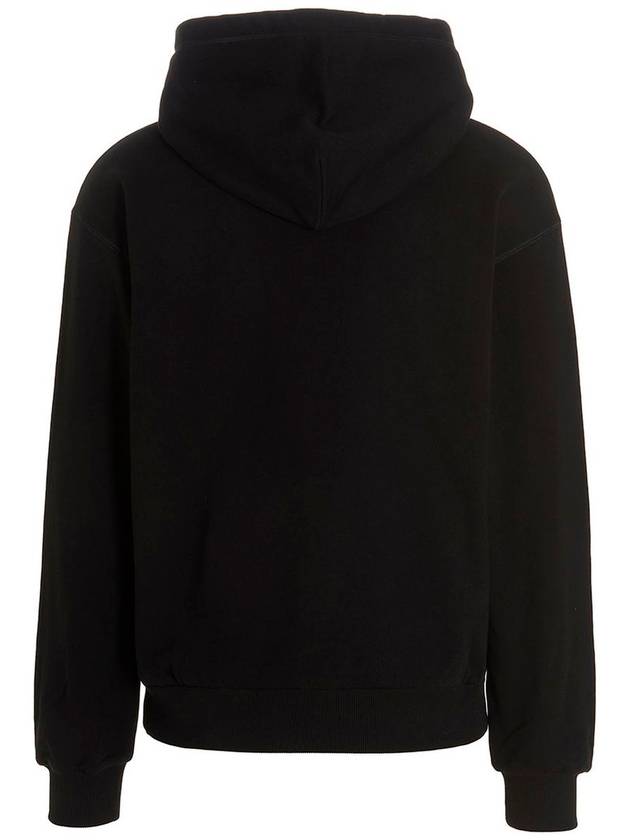 Logo Patch Cotton Classic Hood Black - DOLCE&GABBANA - BALAAN 2