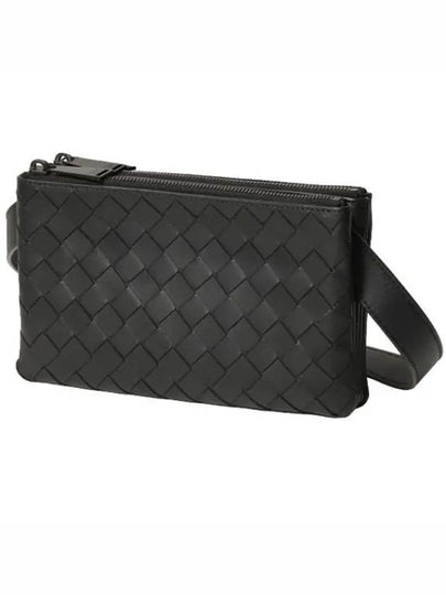 Triple Zipper Cross Bag Black - BOTTEGA VENETA - BALAAN 2