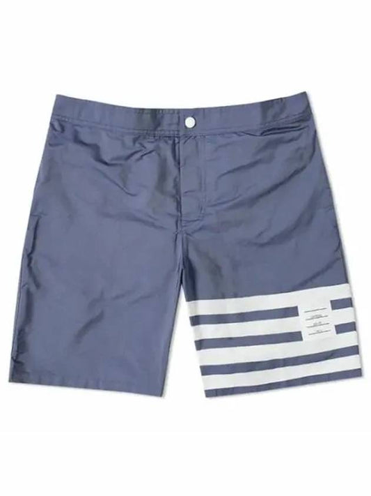 4 Bar Tech Swim Shorts Navy - THOM BROWNE - BALAAN 2