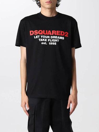 T-shirt Dsquared2 con stampa grafica - DSQUARED2 - BALAAN 1