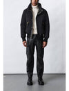 Dixon Nordic Tech Down Blue Fur Bomber Jacket Black Gold - MACKAGE - BALAAN 10