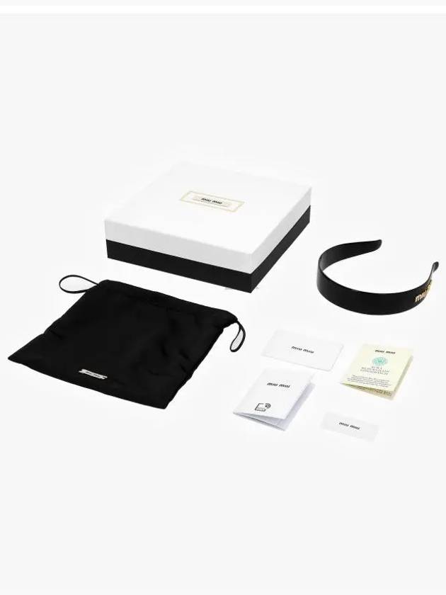 Plexiglas Headband Black - MIU MIU - BALAAN 4