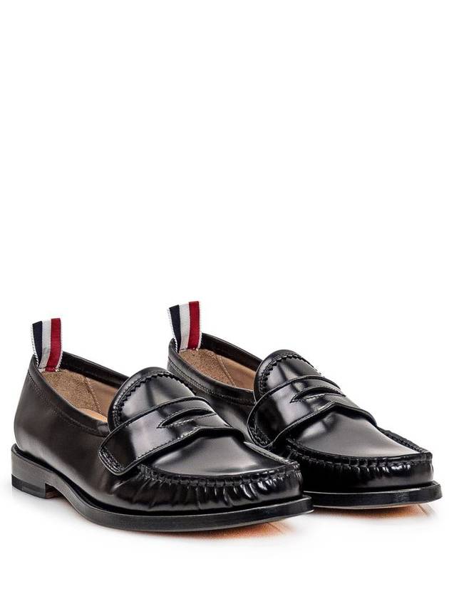 Leather Loafers Black - THOM BROWNE - BALAAN 3