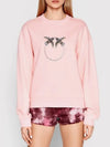 Women's MISANO Bird Beads Logo Crew Neck Melange Pink Sweatshirt 1G17E3 Y7TM O53 - PINKO - BALAAN 3