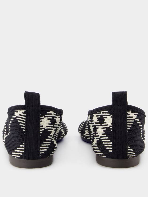 Check Knit Baby Ballerina Black - BURBERRY - BALAAN 4