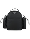 Triangle Logo Nylon Picnic Backpack Black - PRADA - BALAAN 2