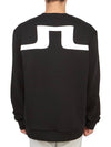 Men's Jeff Crew Neck Sweatshirt Black - J.LINDEBERG - BALAAN 5