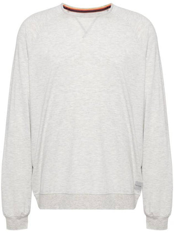 Logo Long Sleeve Lounge Top Grey - PAUL SMITH - BALAAN 1