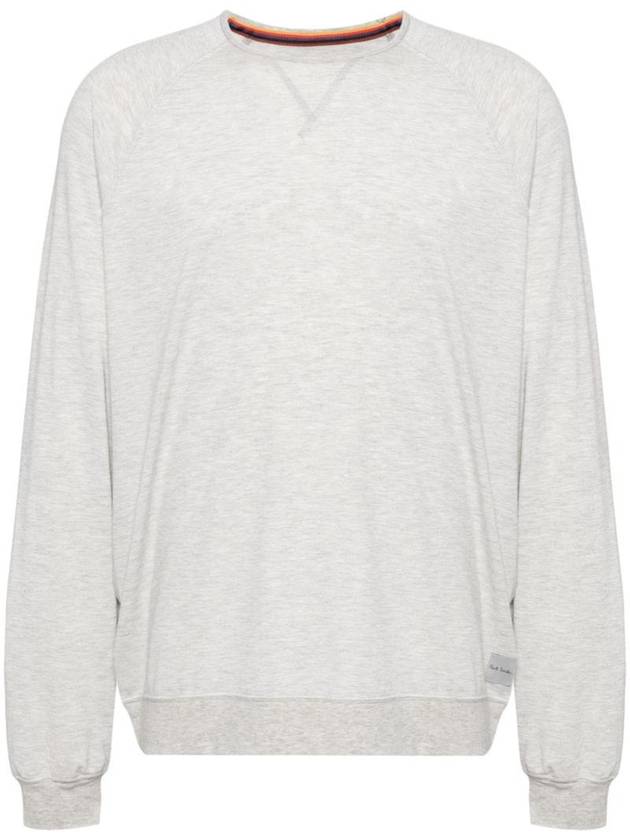 Logo Long Sleeve Lounge Top Grey - PAUL SMITH - BALAAN 1