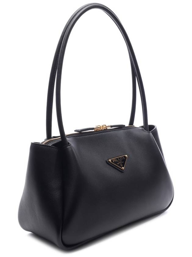 Triangle Logo Medium Shoulder Bag Black - PRADA - BALAAN 4