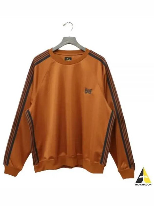 24 Track Crew Neck Shirt Rust OT227 - NEEDLES - BALAAN 1