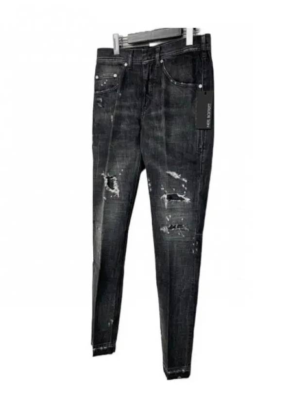 Distressed Skinny Jeans Black - NEIL BARRETT - BALAAN 3