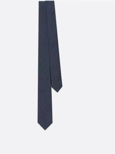 Oblique Silk Tie Blue - DIOR - BALAAN 2