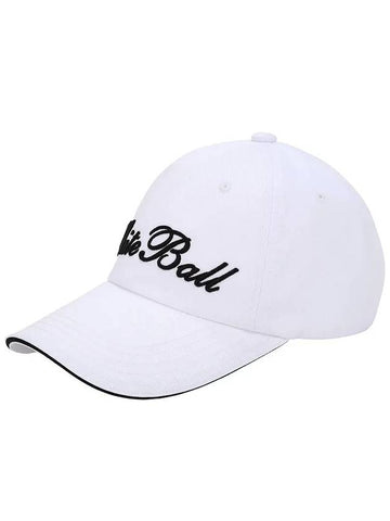 Golf Wear Volume Lettering Golf Hat WB21SUMC01WH White - WHITEBALL - BALAAN 1