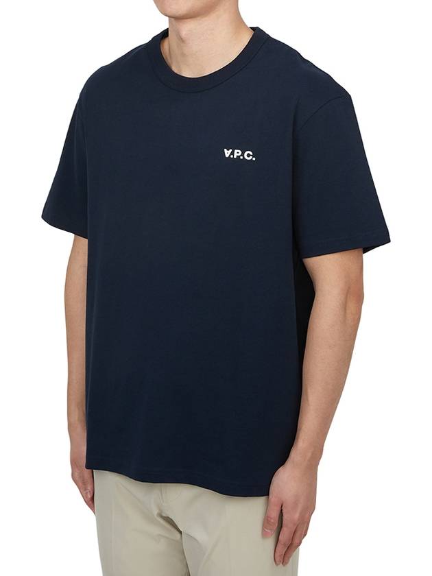 Boxy Petit VPC Short Sleeve T-Shirt Navy - A.P.C. - BALAAN 3