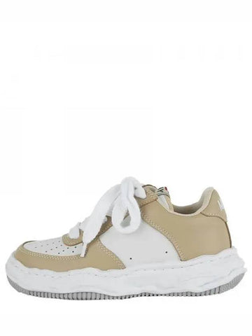 24SS A08FW706 BGW Beige White Wayne Original Sole Leather Low Top Sneakers 271479 957605 - MIHARA YASUHIRO - BALAAN 1