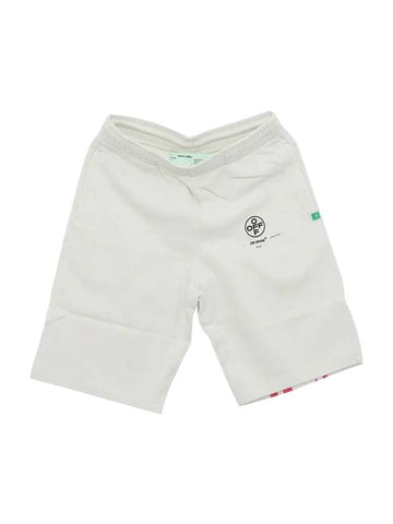 Men's Stencil Shorts White - OFF WHITE - BALAAN 1